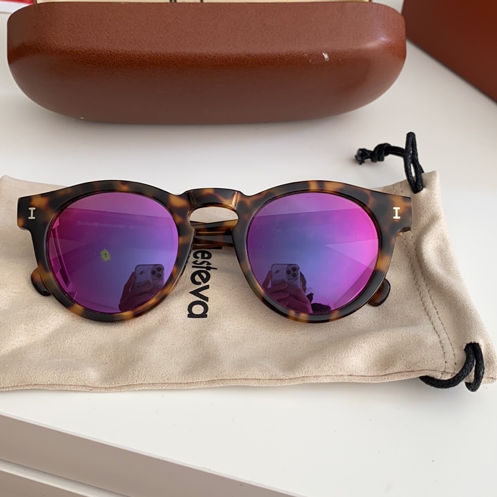 Illesteva Leonard Mirrored Sunglasses